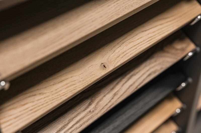 Houten materiaalopties keukenkasten